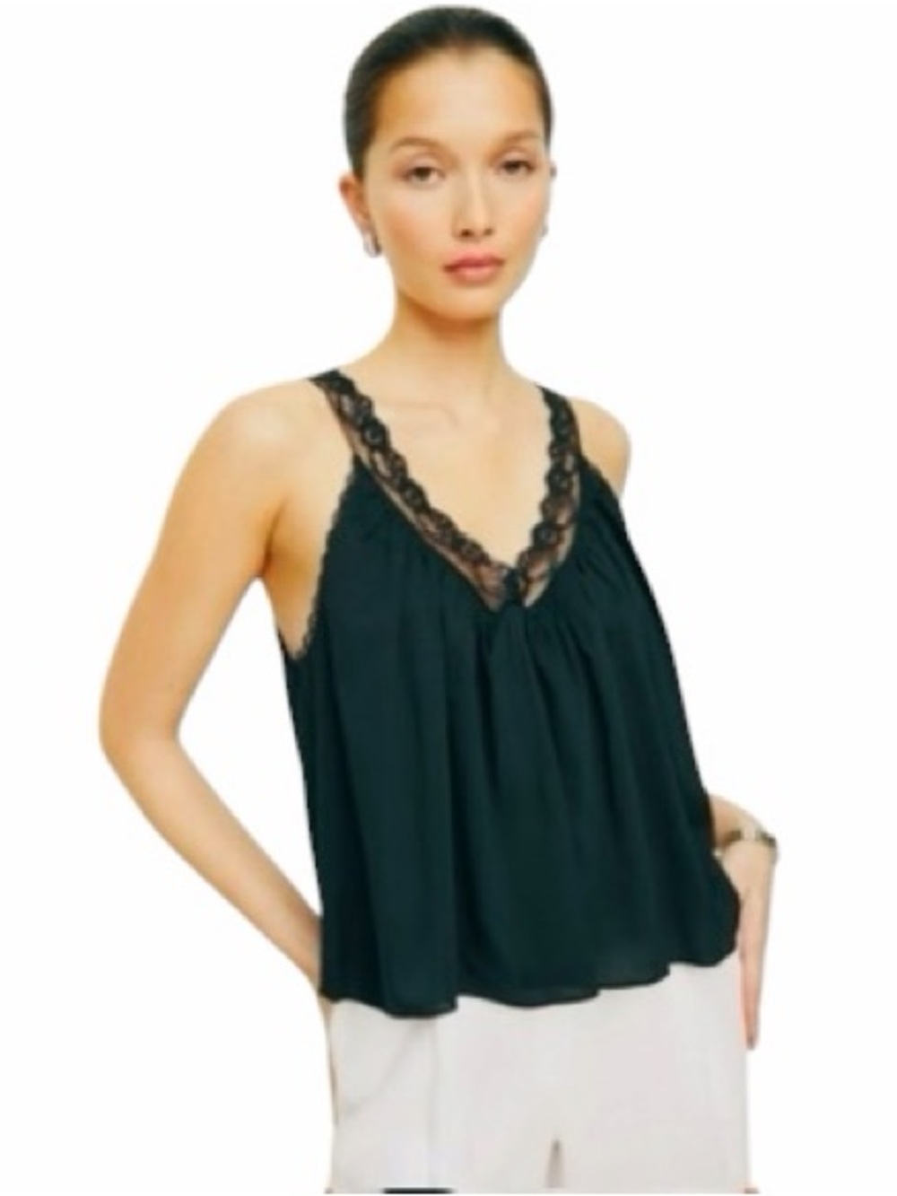 REFORMATION The FIRA LACE TOP.